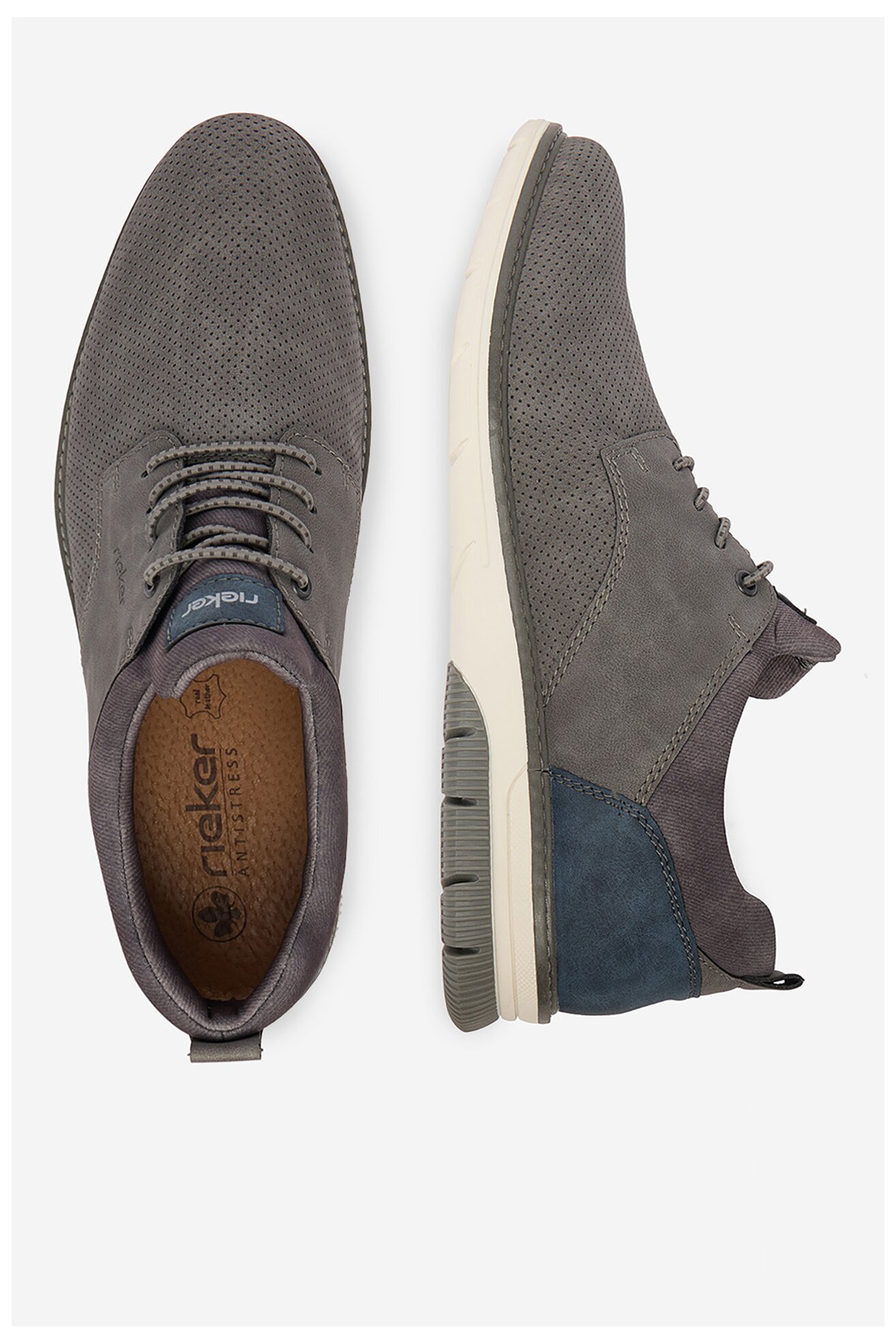 Półbuty Rieker CEO-14450-42 Szary