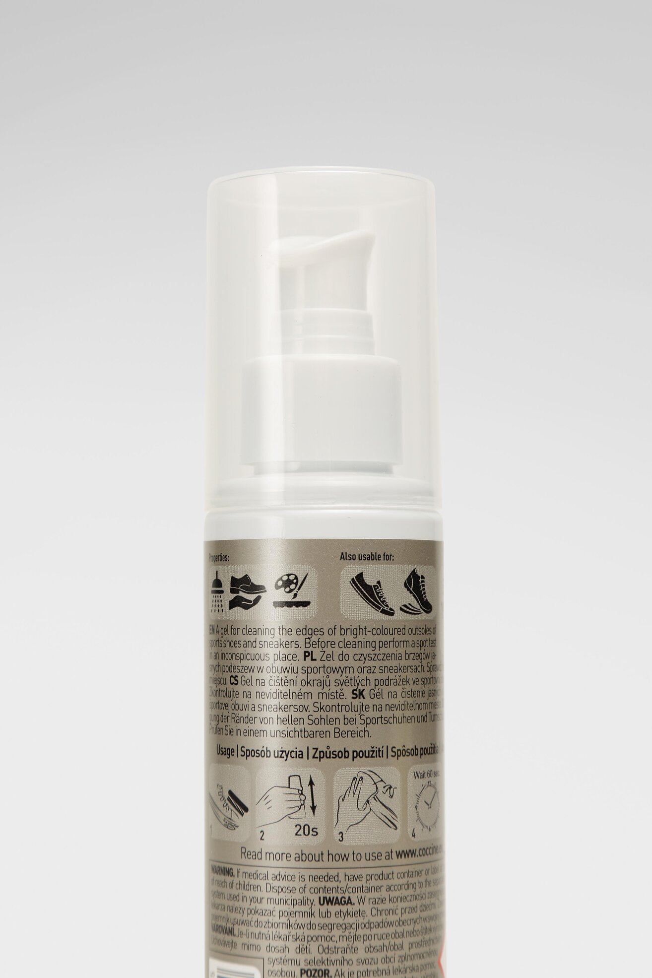 Козметика за обувки Coccine SOLE CLEANER БЕЗЦВЕТЕН