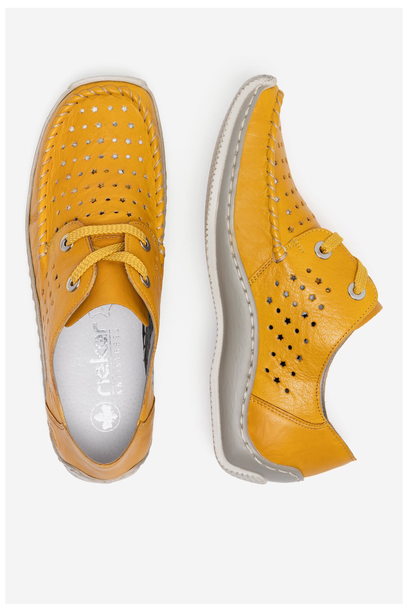 Sneakers Rieker L1716-68 Żółty