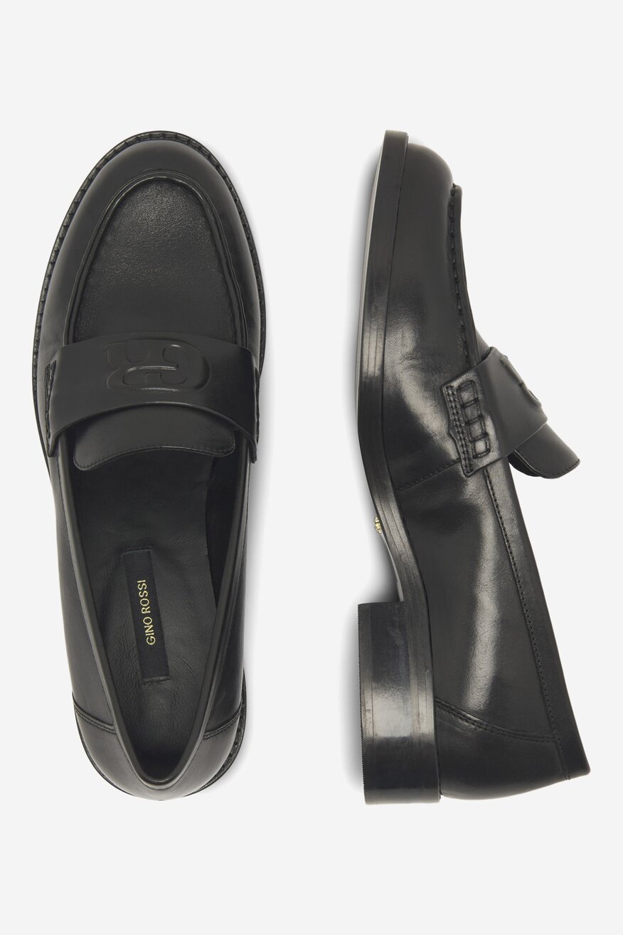 
                Gino Rossi - Mokasyny skórzane - 5905588343936