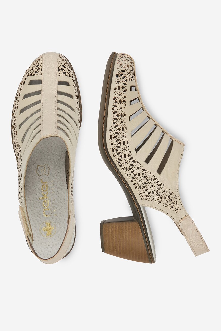 Rieker - Czółenka skórzane - 5906751764626