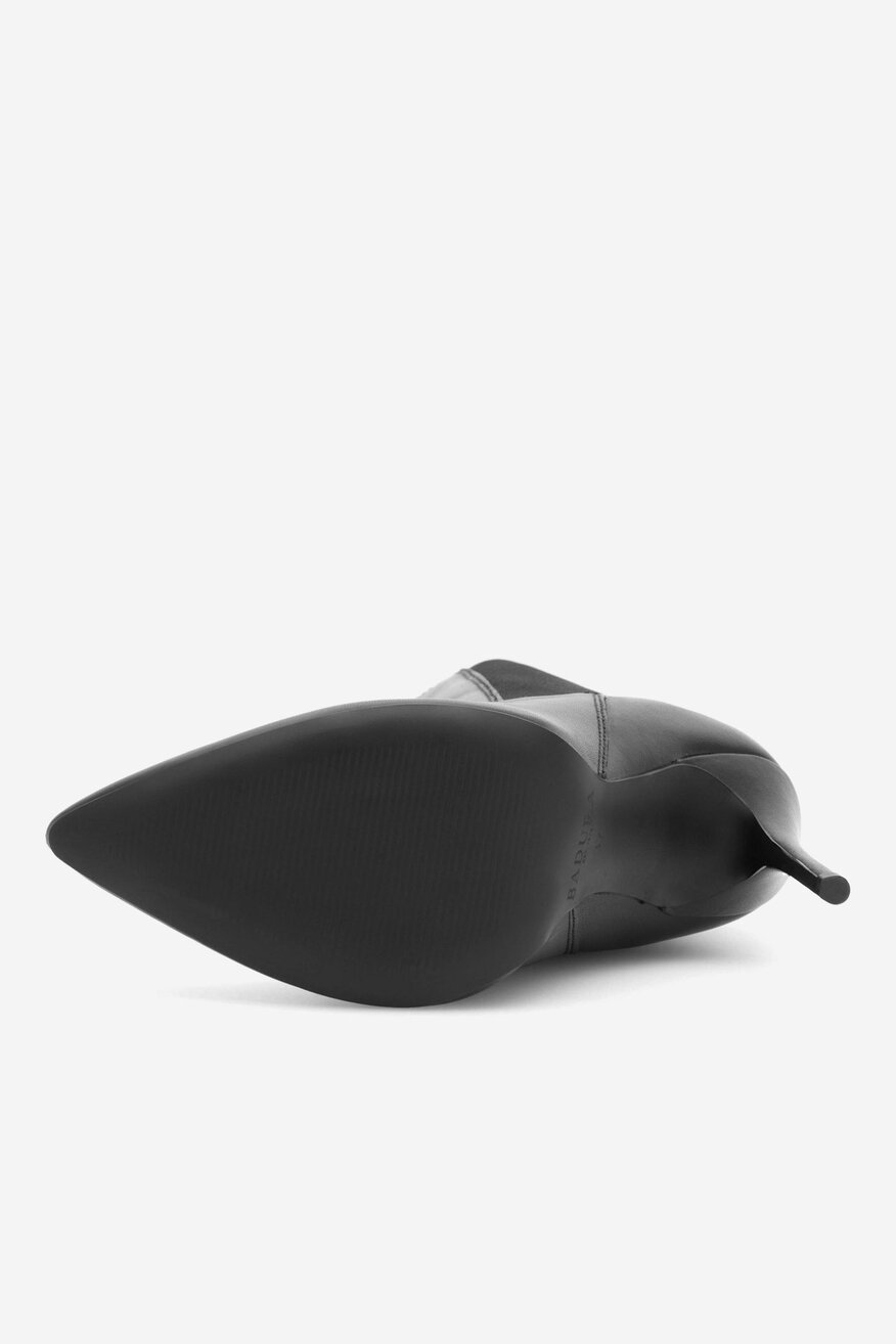 Badura - Botki skórzane na szpilce - 5905588045304