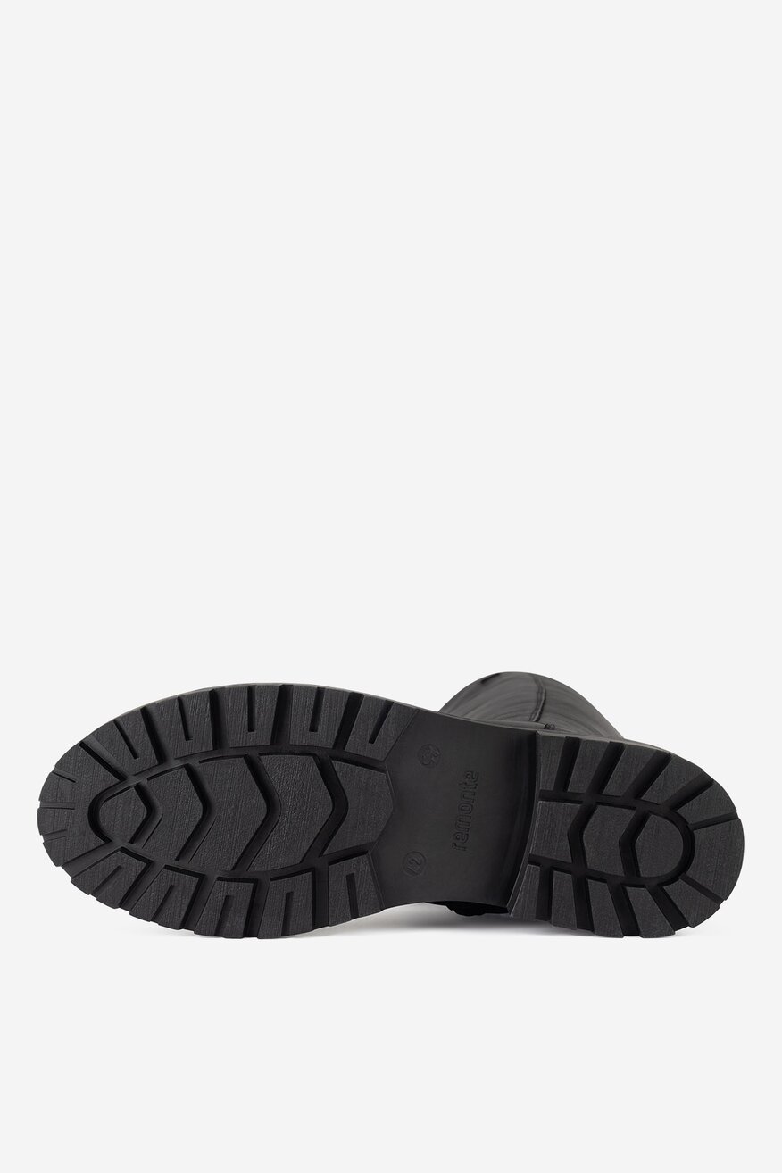 
                Remonte - Oficerki skórzane ocieplane - 2230068904011