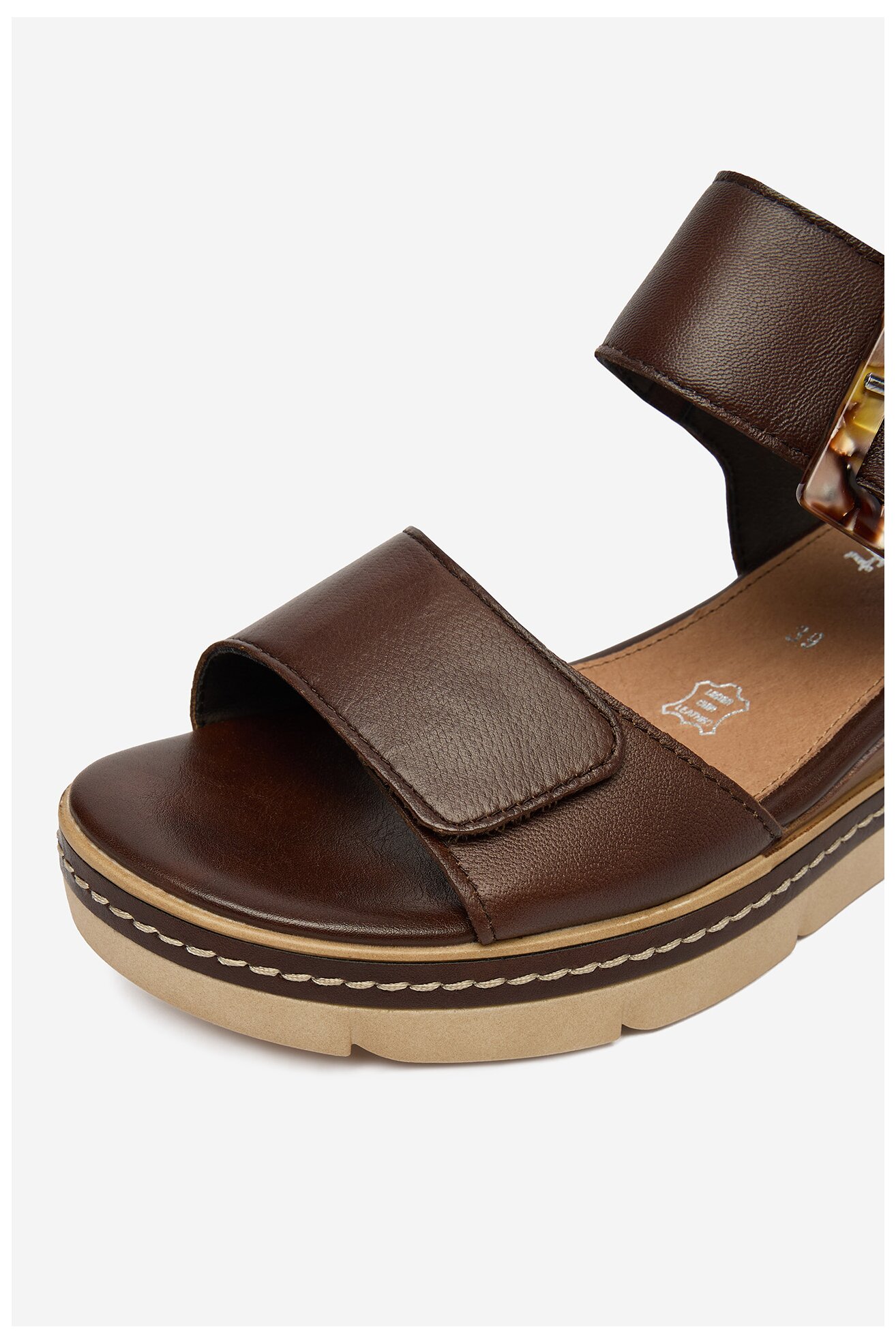 Sandały Remonte CEO-D2L53-25 Brązowy ciemny