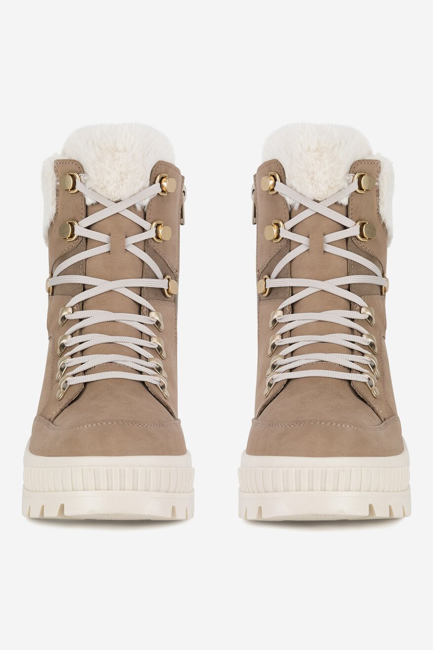 Rieker Revolution Lifestyle - Trzewiki skórzane ocieplane - 2230068922961