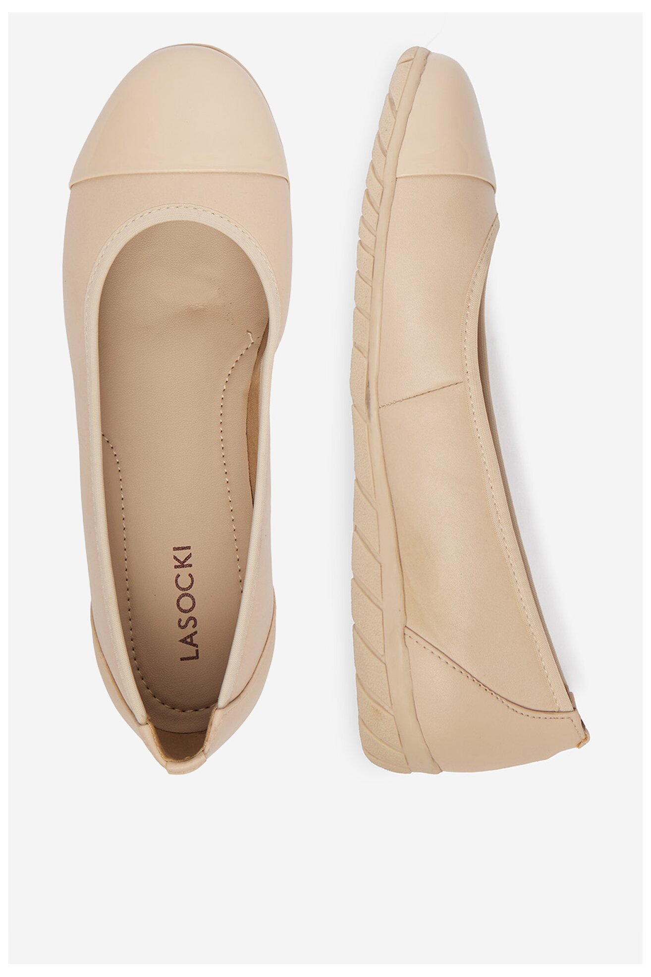 Baleriny Lasocki CEO-WI16-GRAPES-01 Beżowy