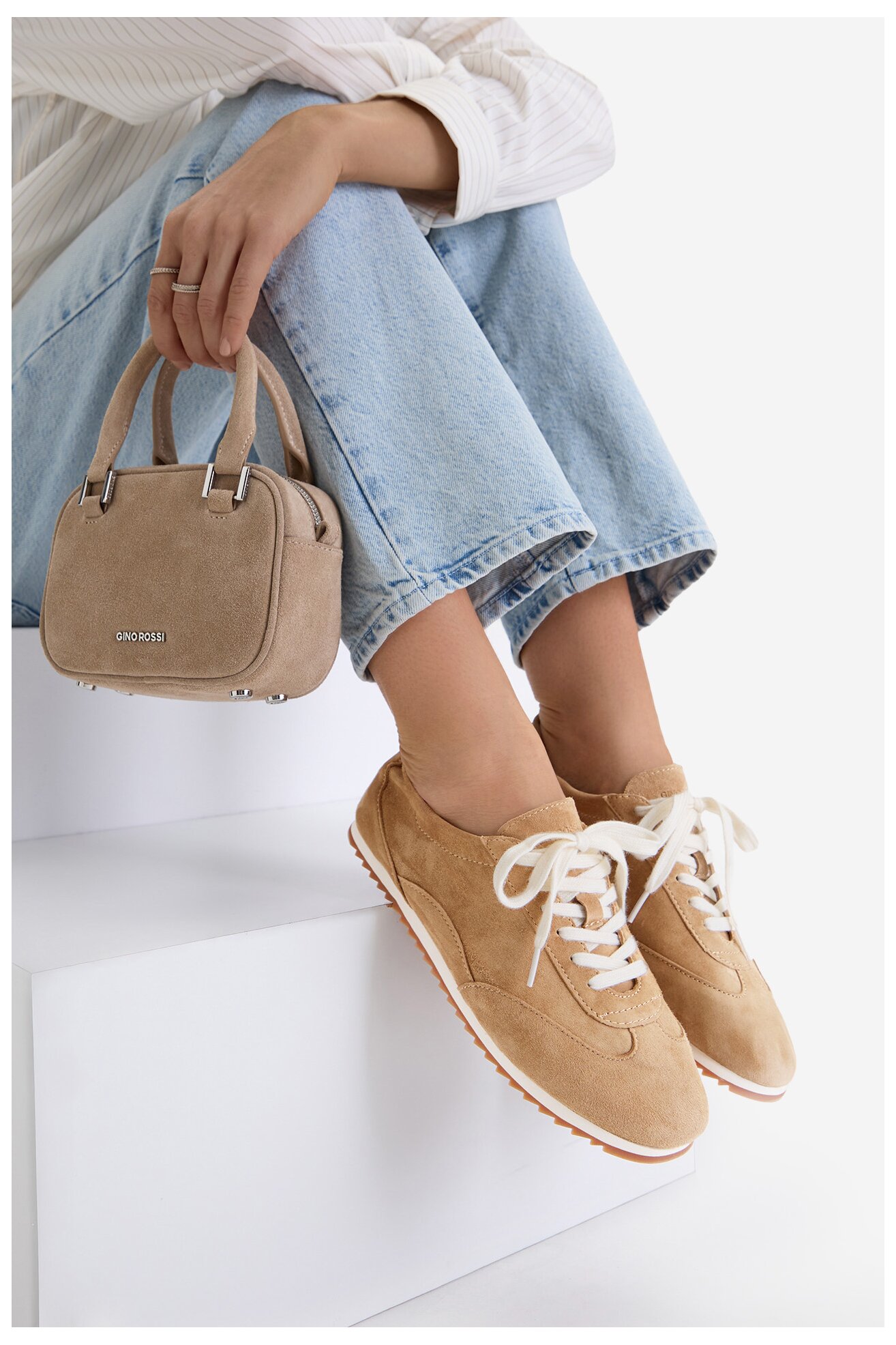 Półbuty Gino Rossi C-GR025 Beżowy