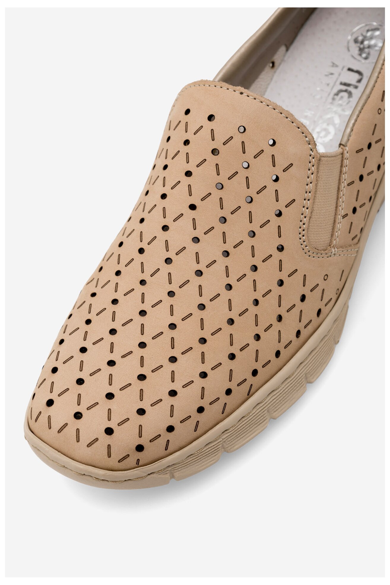 Половинки обувки Rieker 53795-60 БЕЖОВ