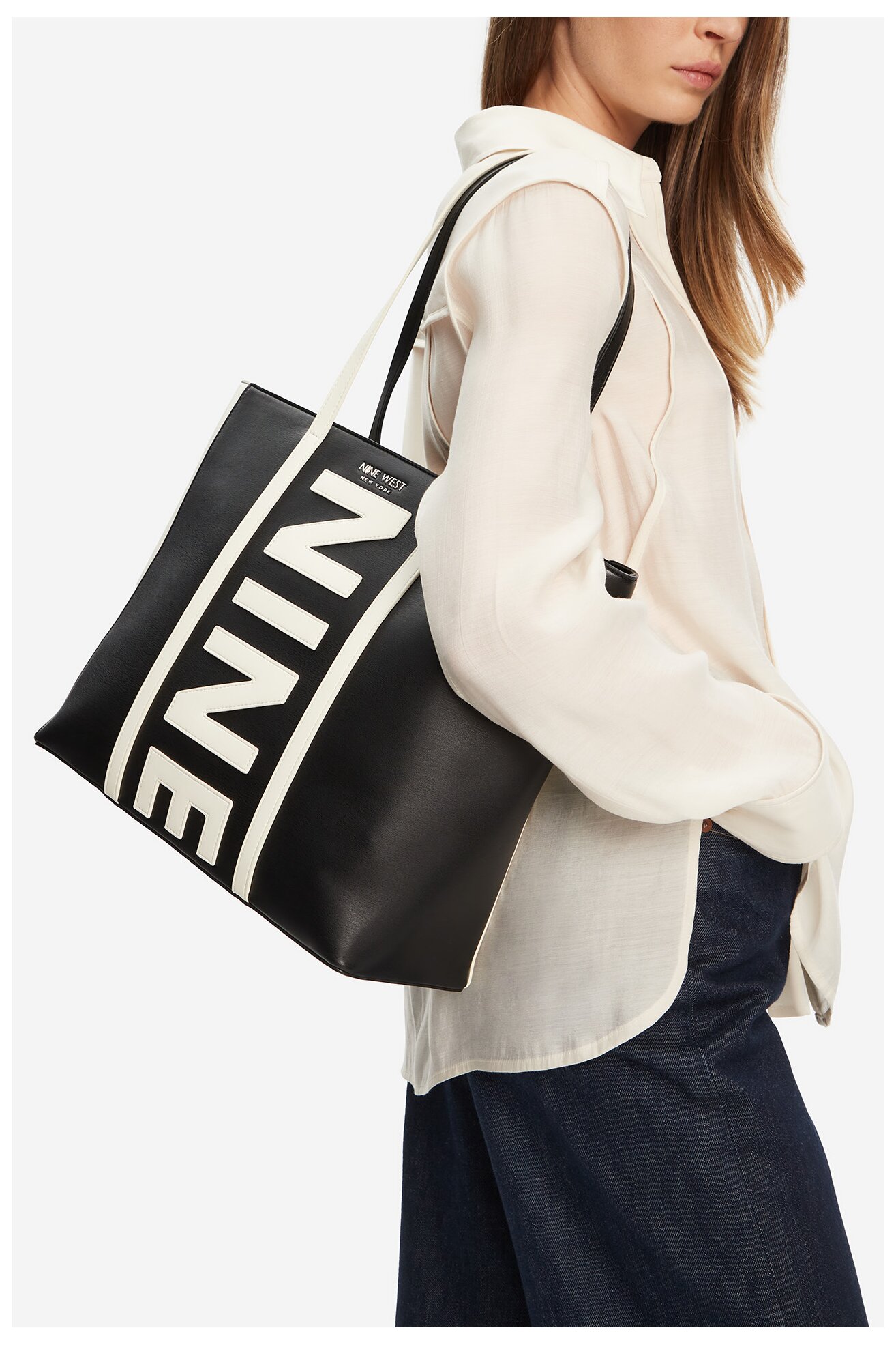 Torebka NINE WEST CEO-WHITE-LX10027 Czarny