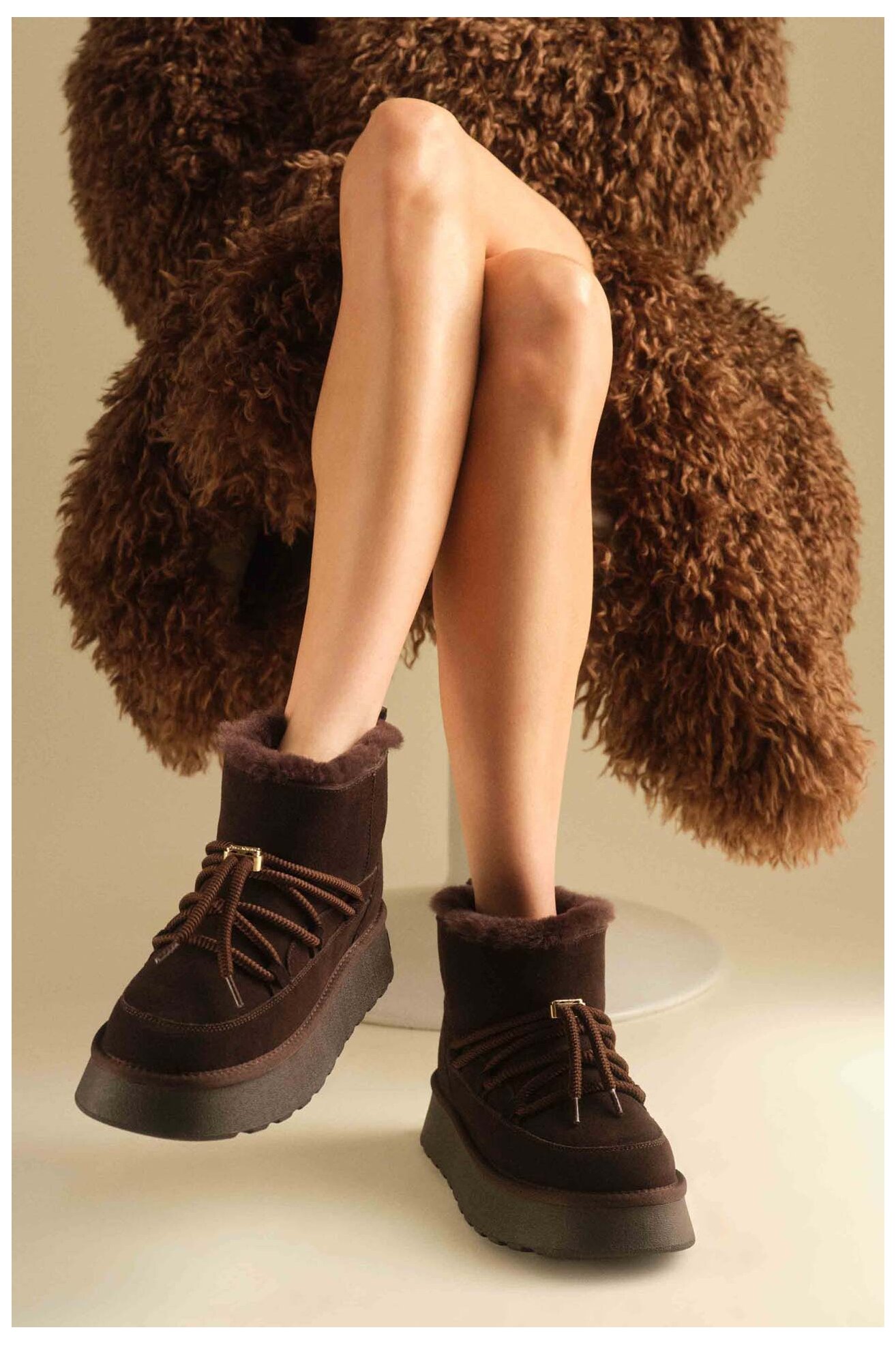 Botki Badura WFA3111-6Z Brązowy ciemny