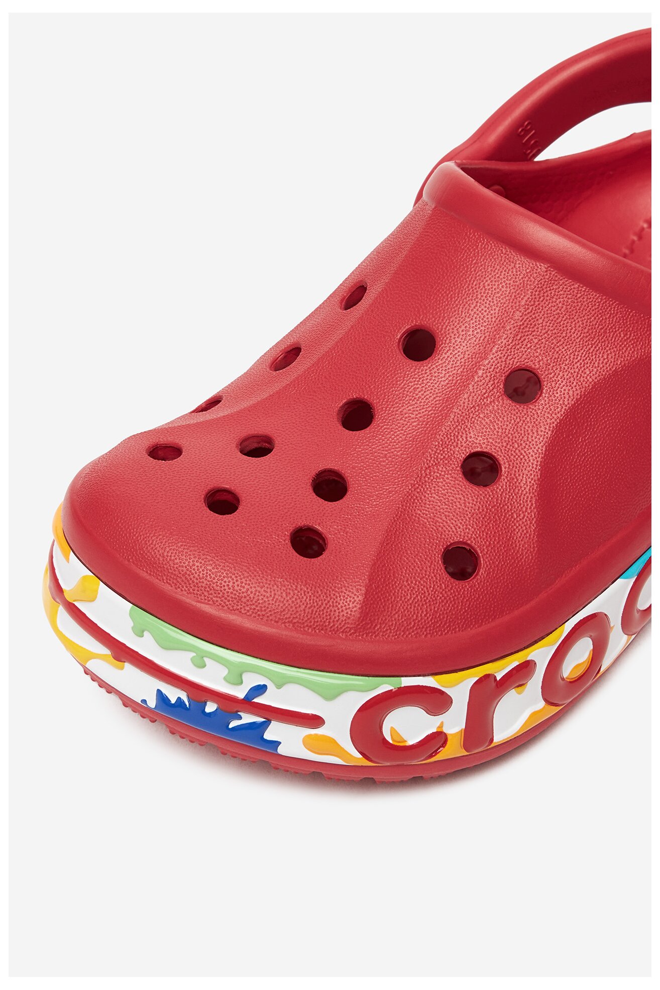Klapki basenowe Crocs C-BAYABAND CLOG T 211683-6EN Czerwony