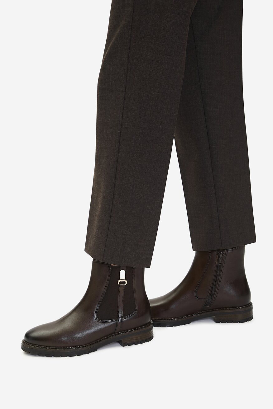 Lasocki - Botki skórzane ocieplane - 5906751406076