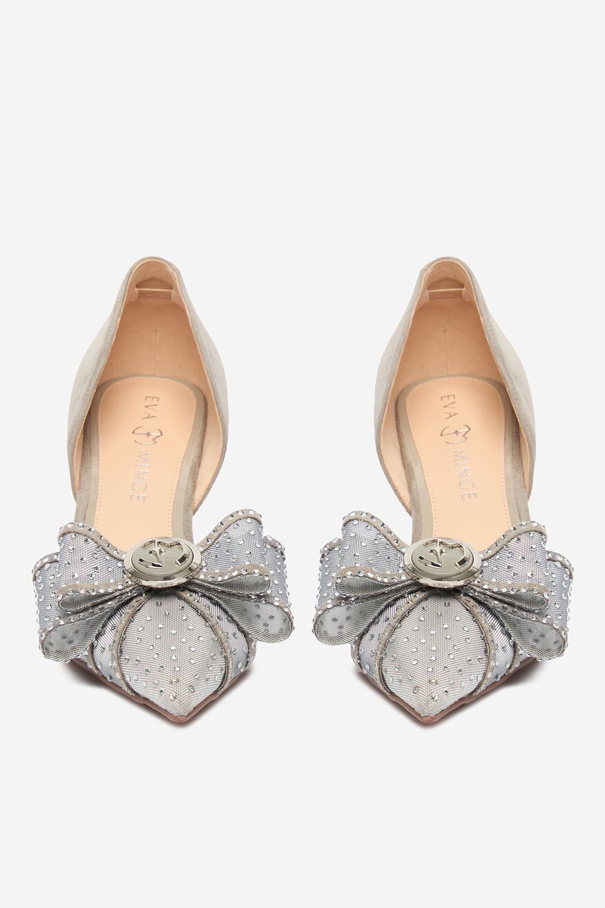 Pantofi cu toc EVA MINGE EO-AVA-78096-202 ARGINTIU - 5906751284018