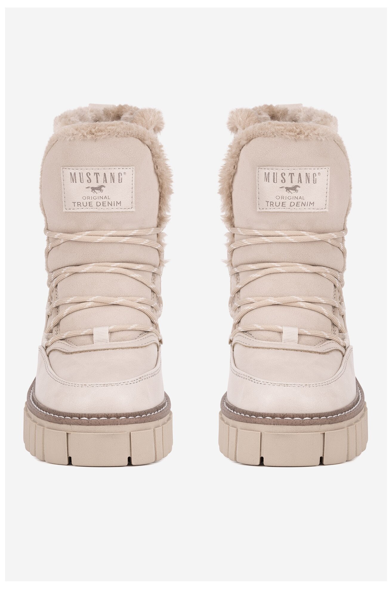 Боти Mustang 1447-601 БЯЛ