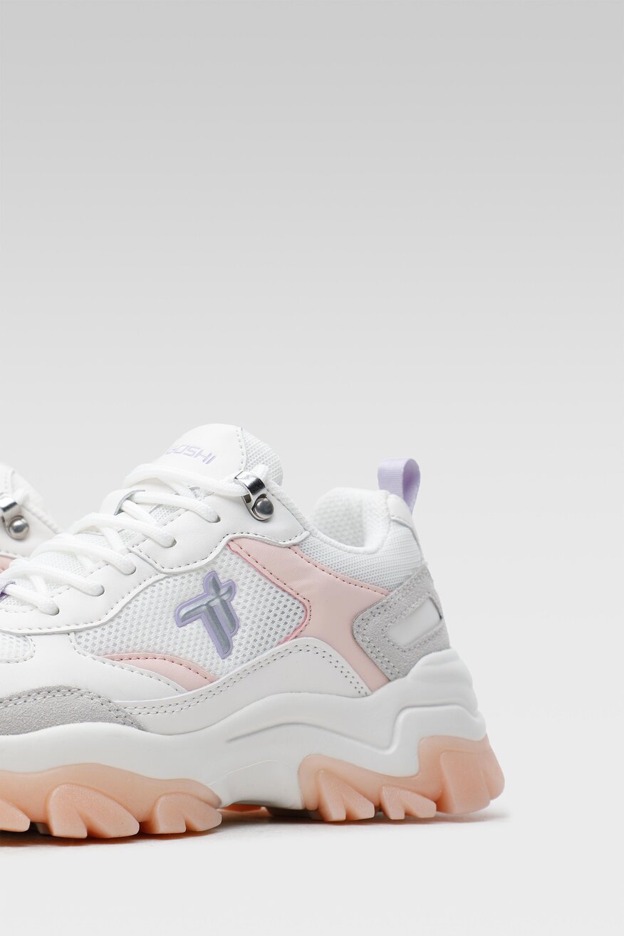 Togoshi - Sneakersy pastelowe białe - 5904248309473