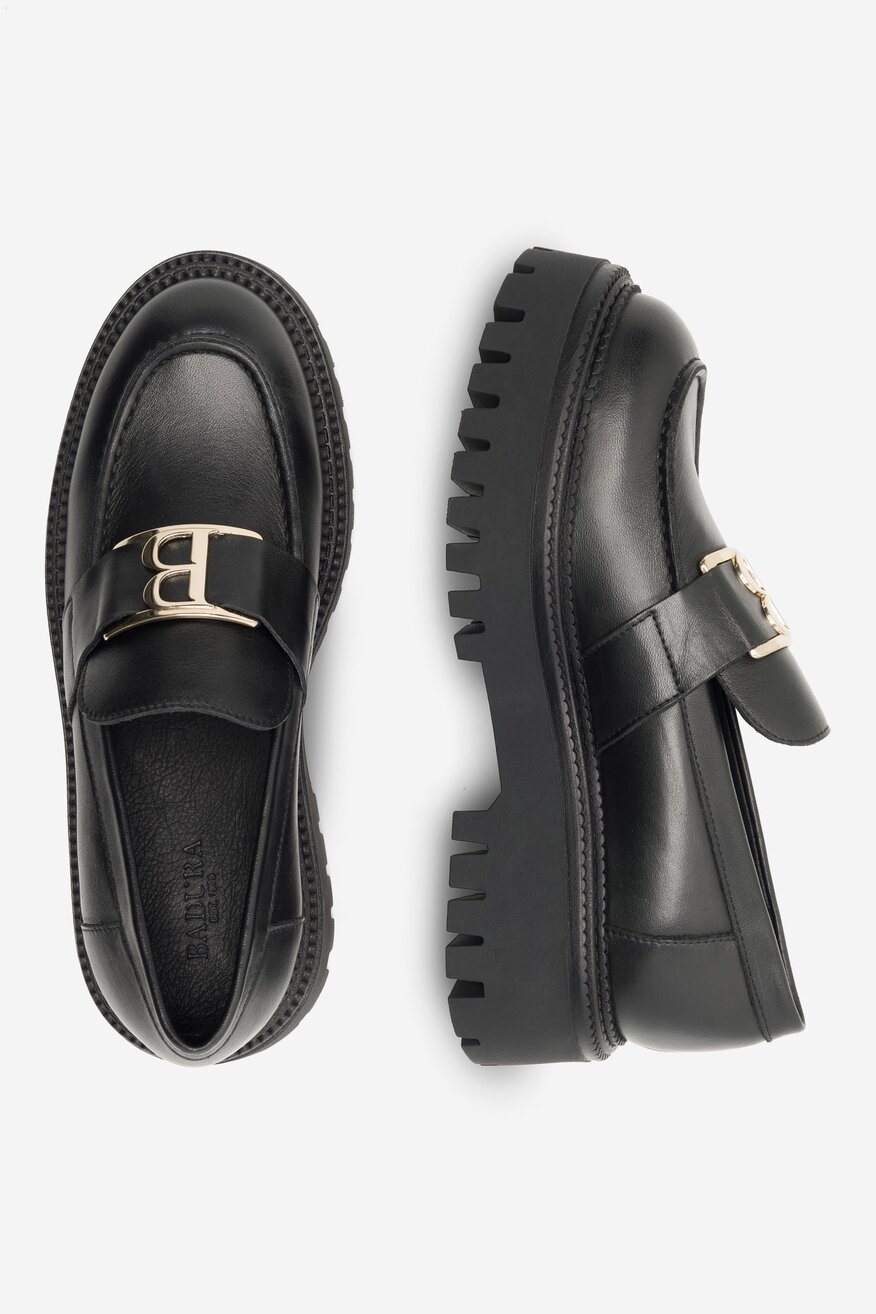 
                Badura - Mokasyny skórzane - 5905588094142