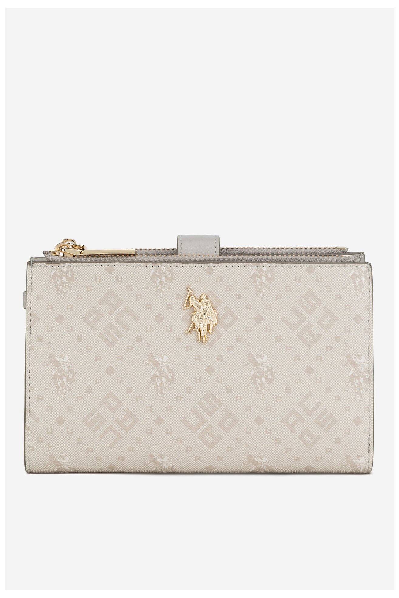 Portfel damski U.S. POLO ASSN. BIUXT6224WVP Beżowy