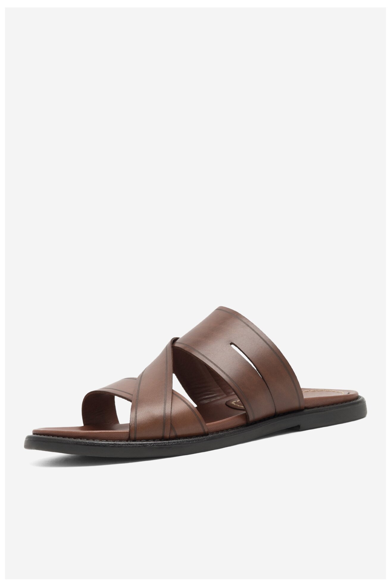 Klapki Gino Rossi MARCELLO-01 MB Brązowy