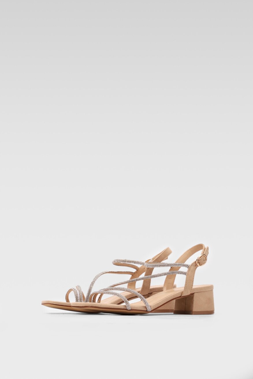 
                Jenny Fairy - Sandały na obcasie z aplikacją - 5903698685175