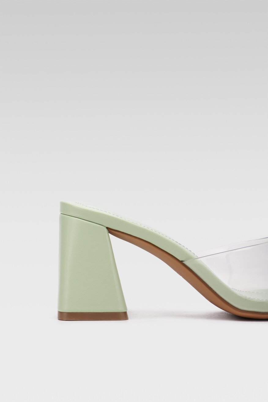 DeeZee - Klapki na obcasie przezroczyste - 5903698505879
