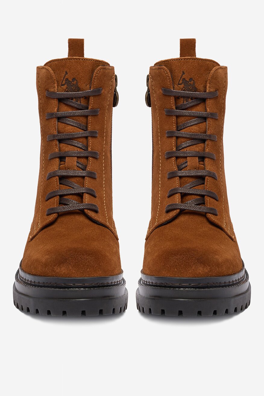 
                U.S. POLO ASSN. - Skórzane trzewiki z suwakiem - 5906751491775