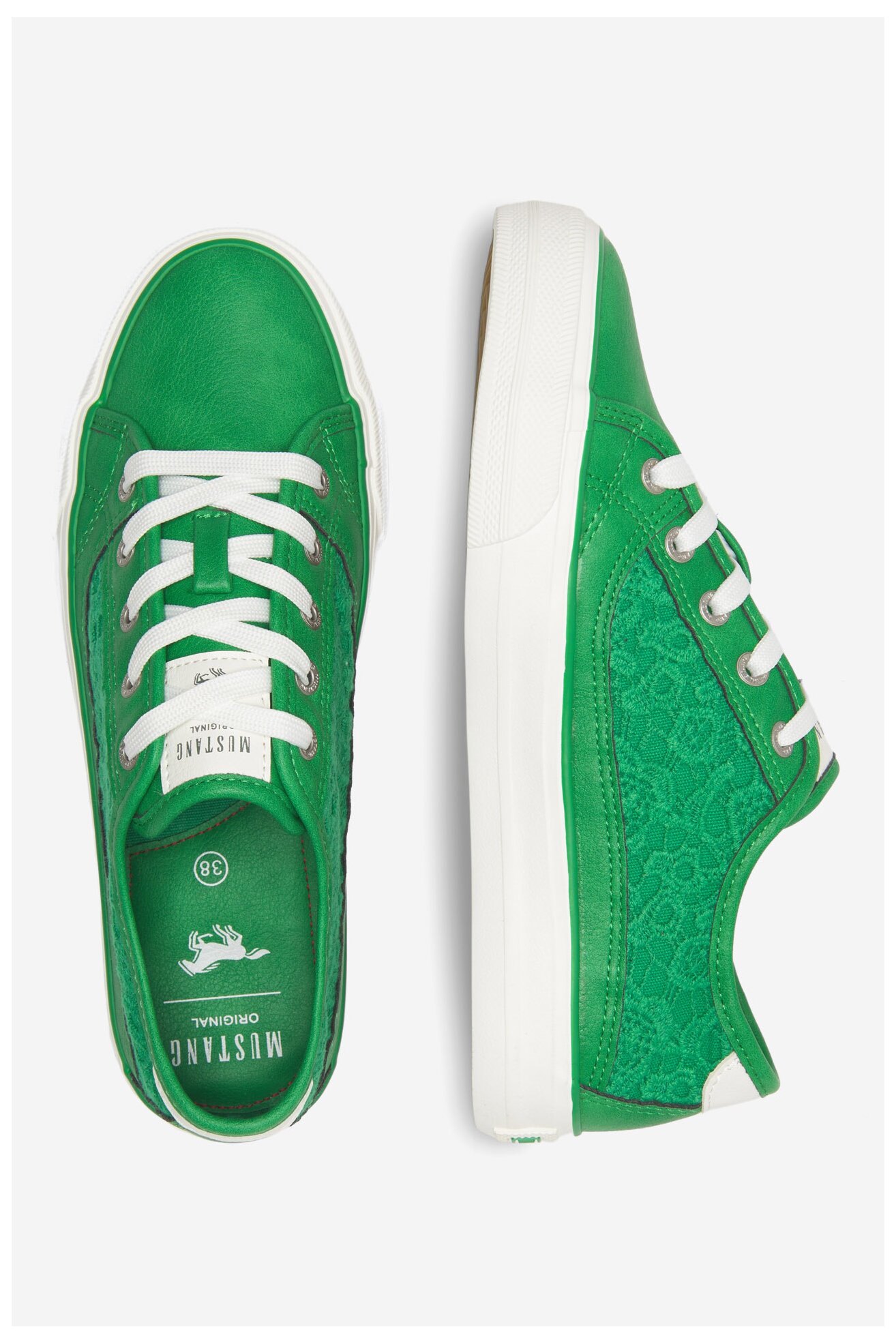 Mustang - Hoge sneakers voor vrouwen - Grijs