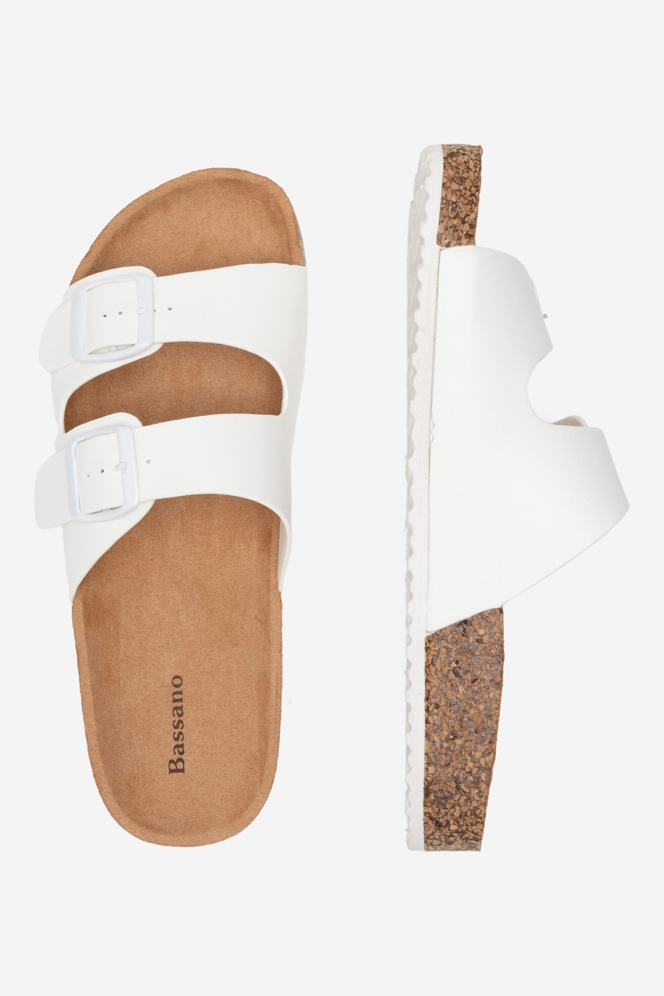 Klapki Bassano LC032354 Biały