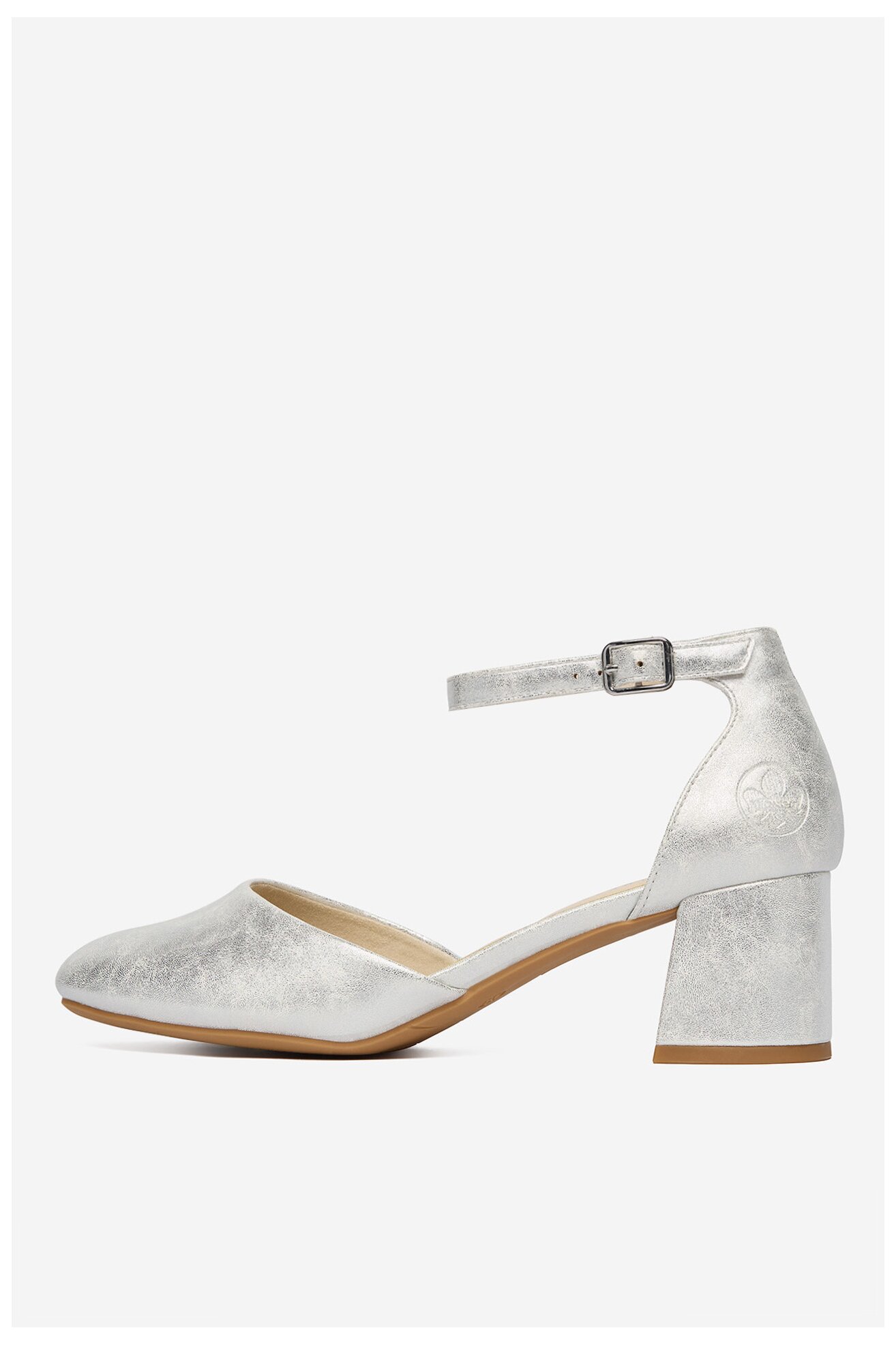 Елегантни обувки Rieker CEO-44762-90 СРЕБРИСТ