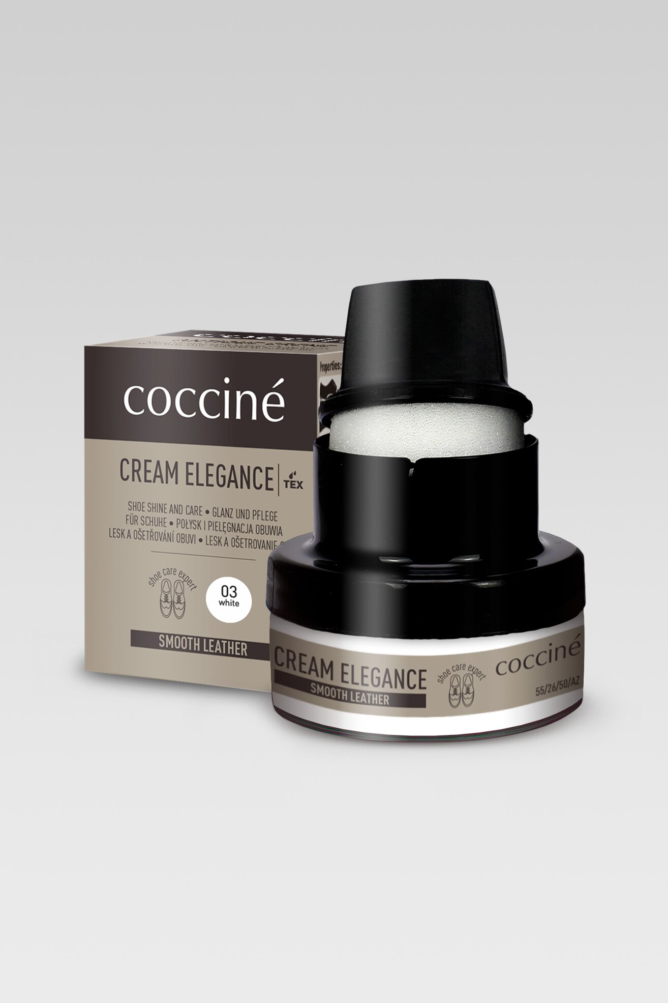 Kosmetyki do obuwia Coccine CREAM ELEGANCE 50 ML Biały