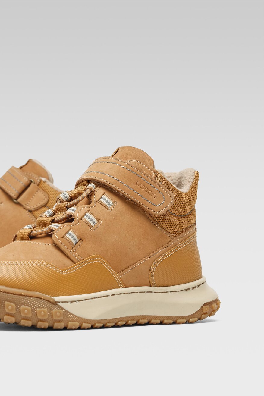 Lasocki Young - Skórzane trzewiki brązowe - 5904862388816