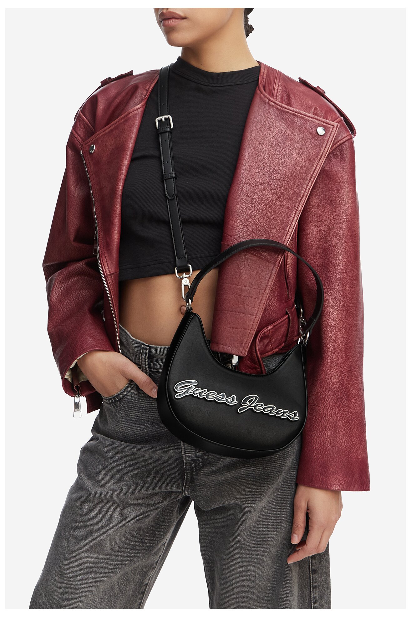 Сумка З Ремінцем GUESS JEANS WBEO-GUESS-B-014-09 ЧОРНИЙ