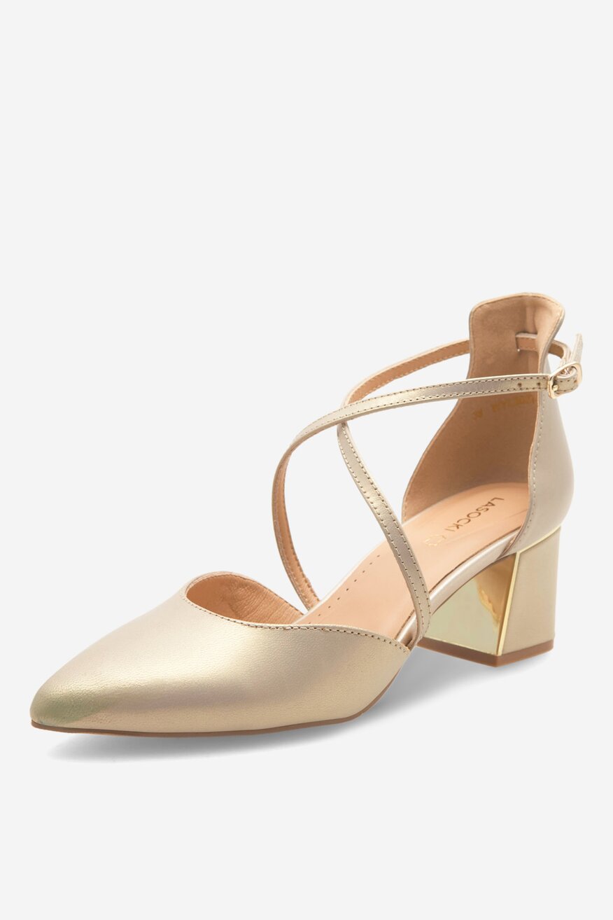 
                Lasocki - Skórzane czółenka - 5905588301097