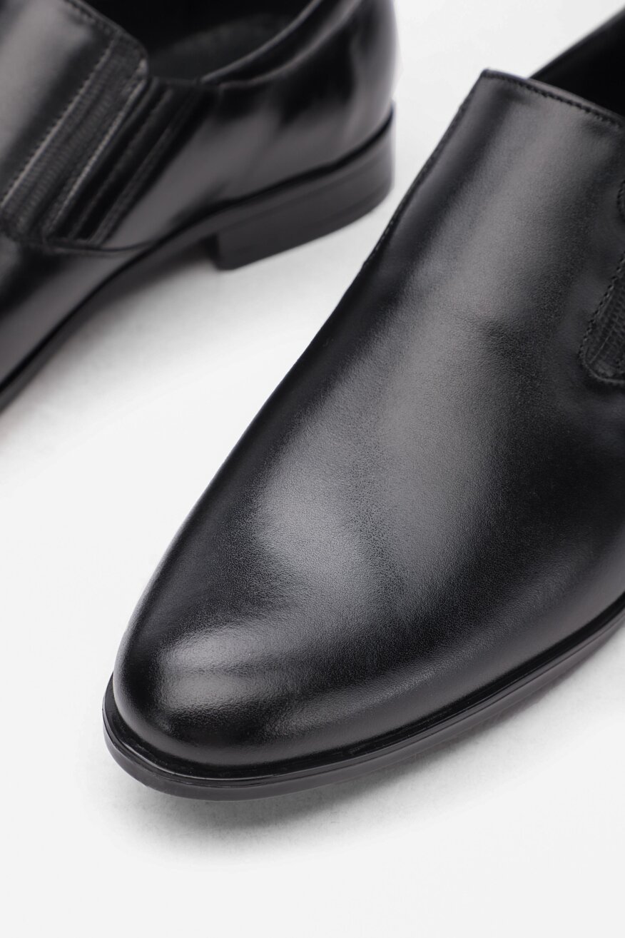 
                Lasocki for men - Skórzane półbuty czarne - 5903698160726