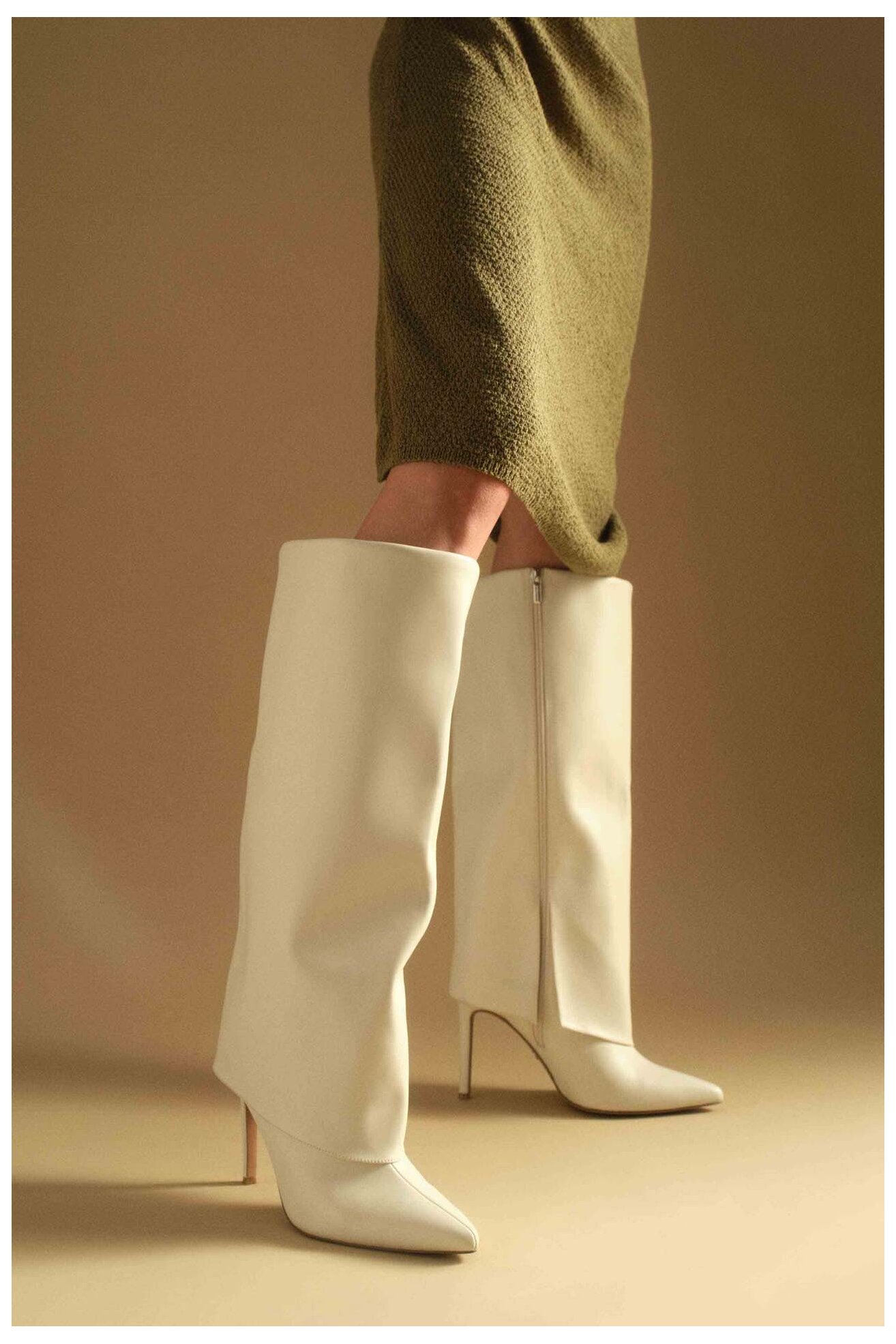 Ботуши NINE WEST SJ3645-2 СЛОНОВА КОСТ