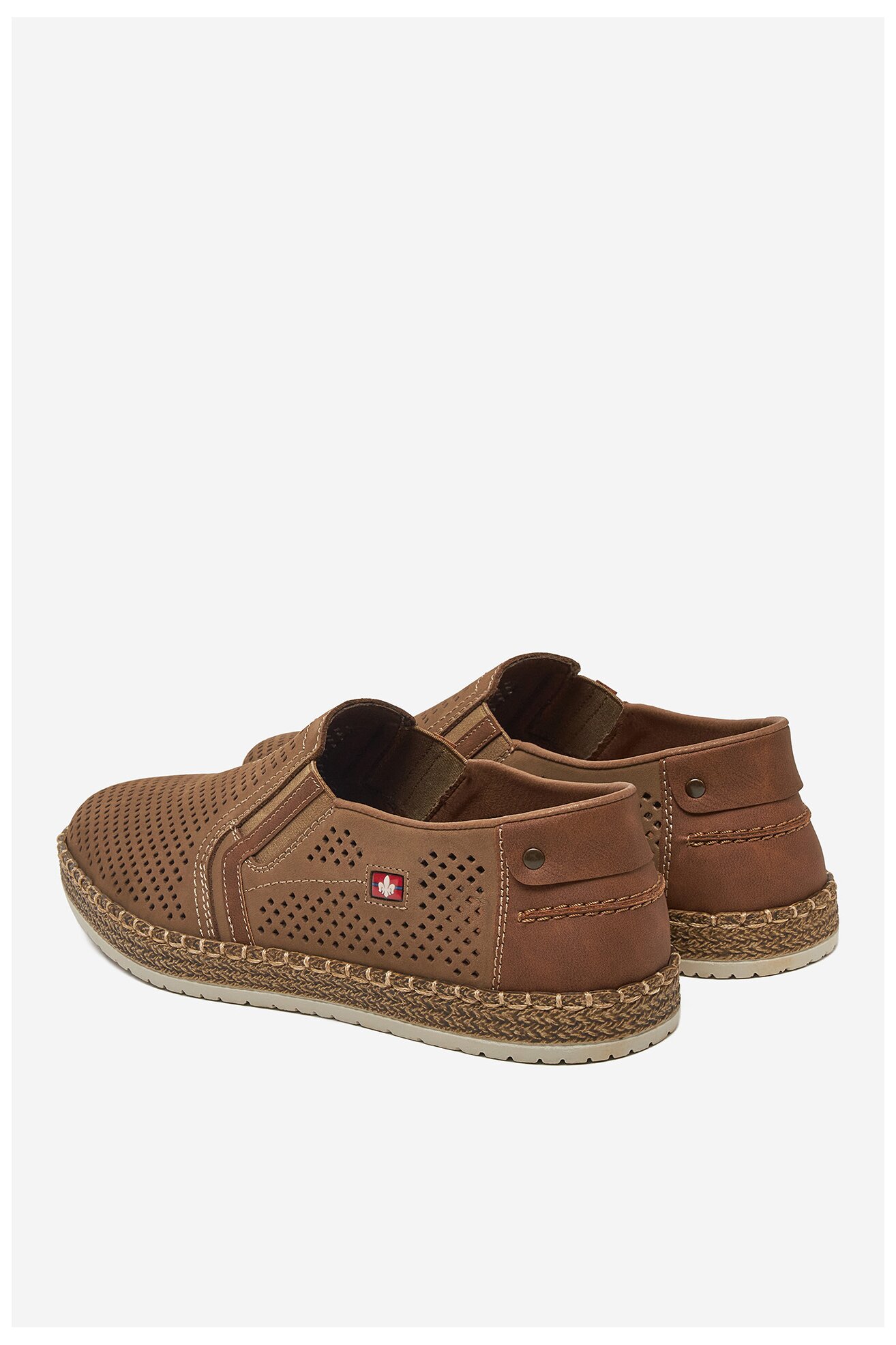 Espadryle Rieker B5297-64 Beżowy ciemny