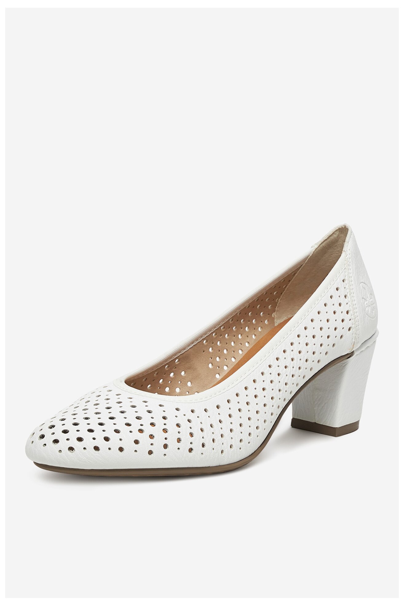 Czółenka Rieker CEO-41057-80 Biały