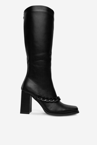 Чобіт DeeZee 7366 3-BLACK PU ЧОРНИЙ