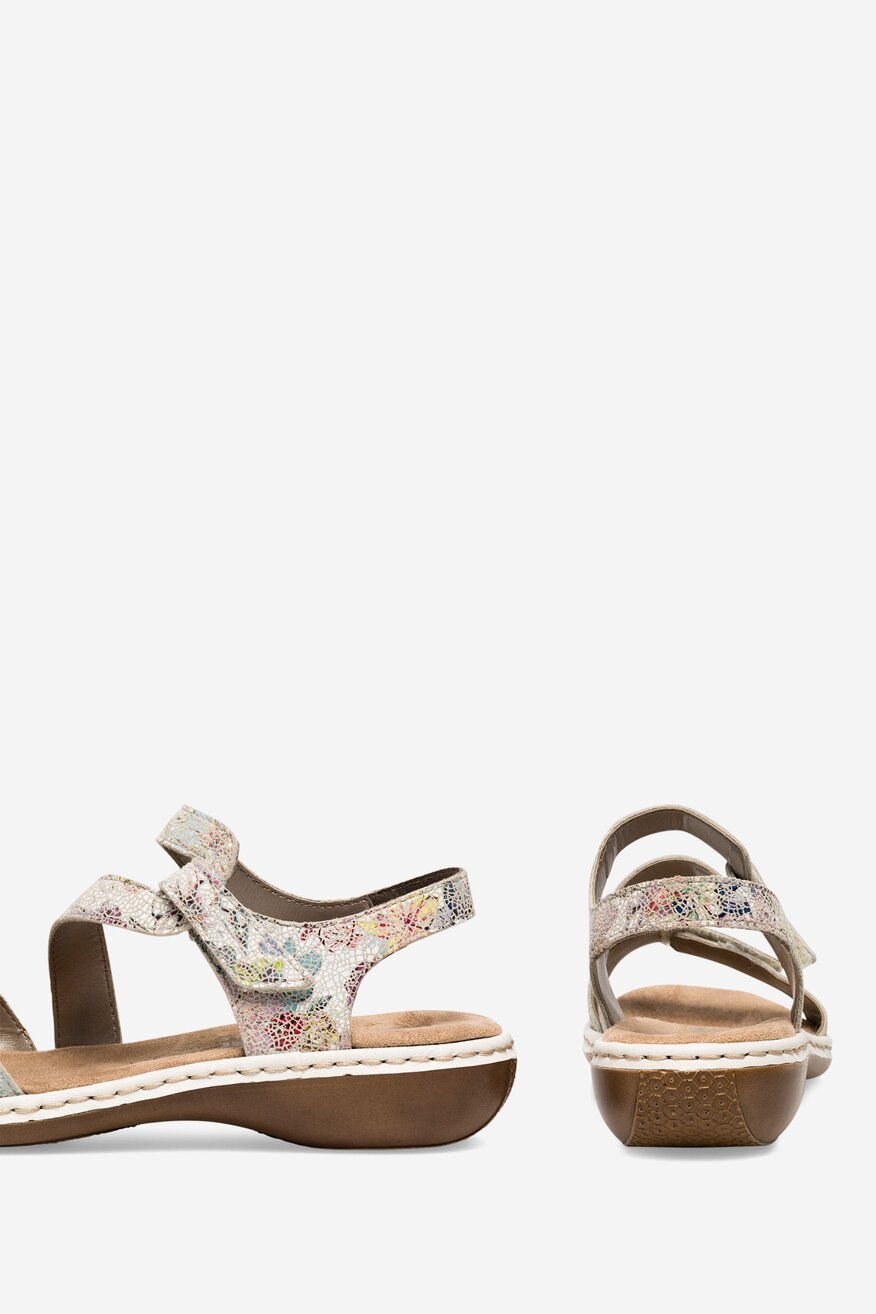 Rieker - Sandały zamszowe - 2230056236384