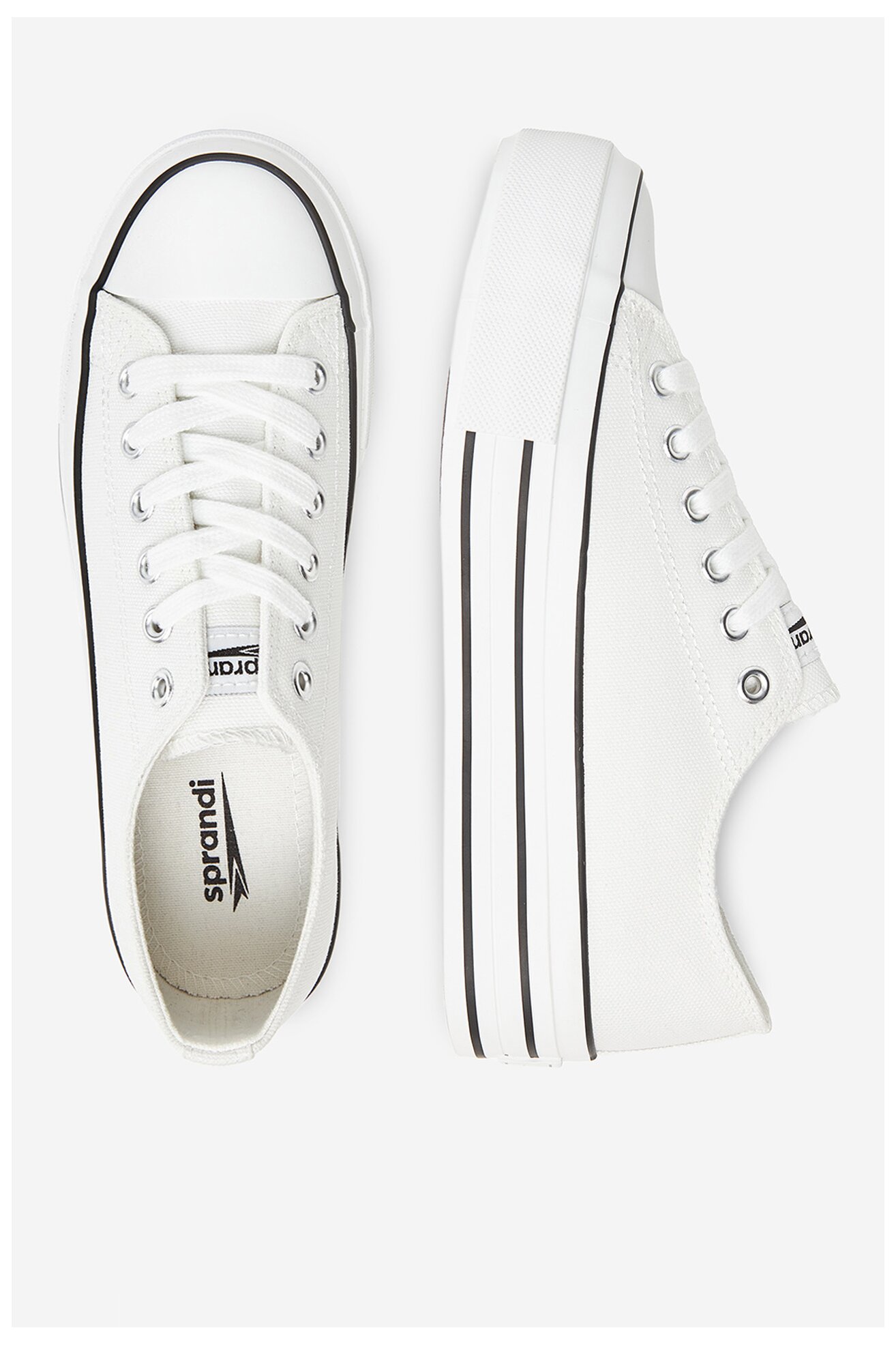 Plátěná obuv Sprandi CEO-LEA-RA003 BÍLÁ