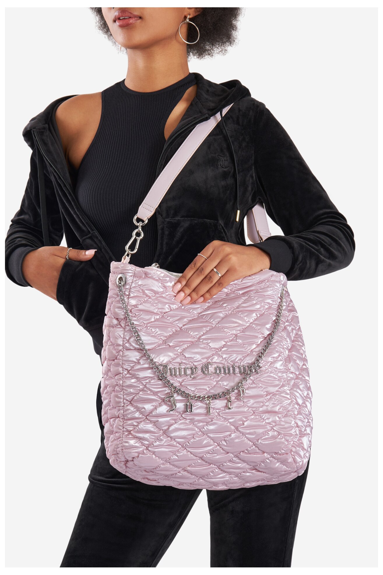 Сумка З Ремінцем Juicy Couture BIJXT8667WRY СВІТЛО-РОЖЕВИЙ