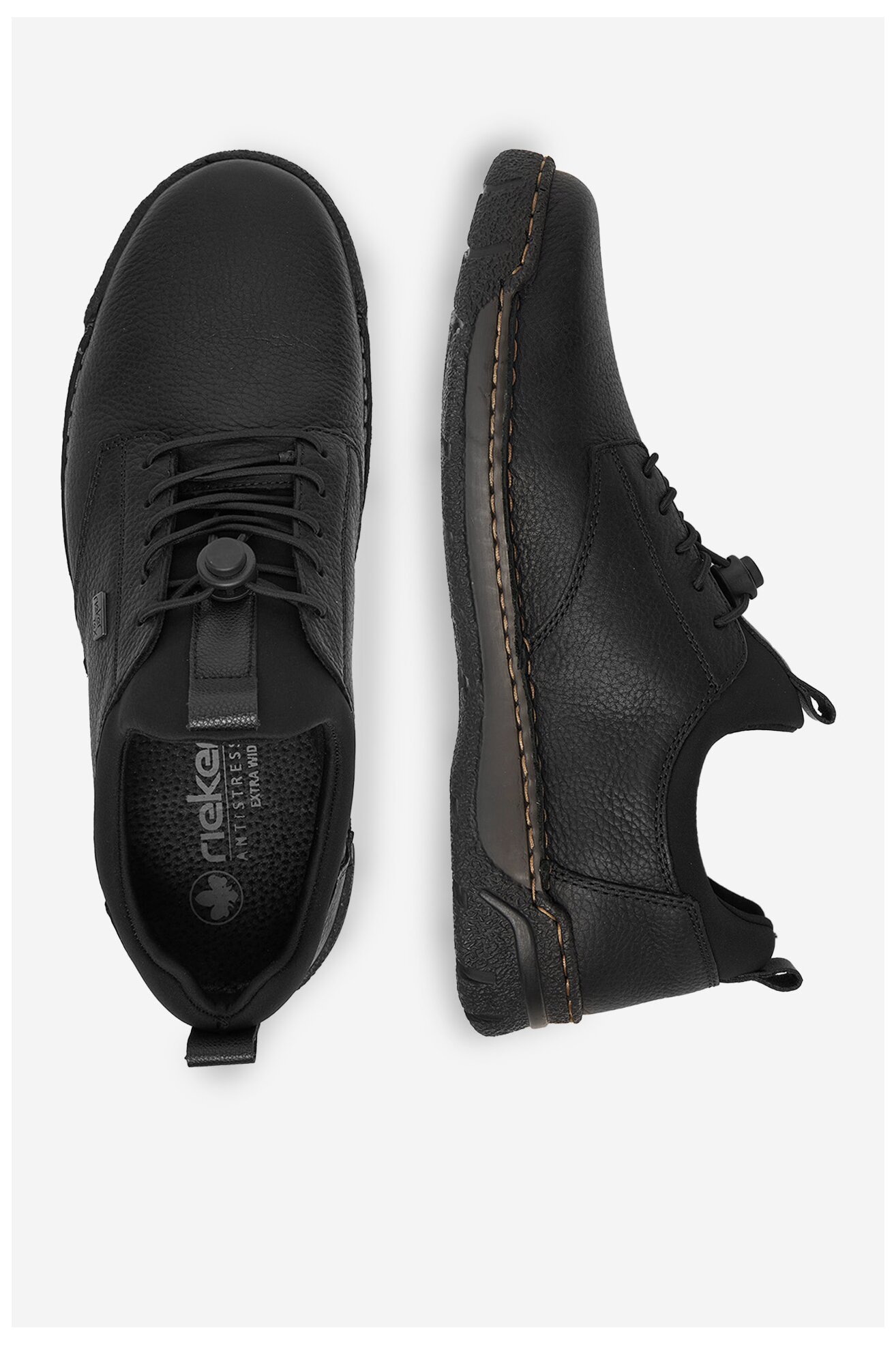 Półbuty Rieker B0379-00 Czarny