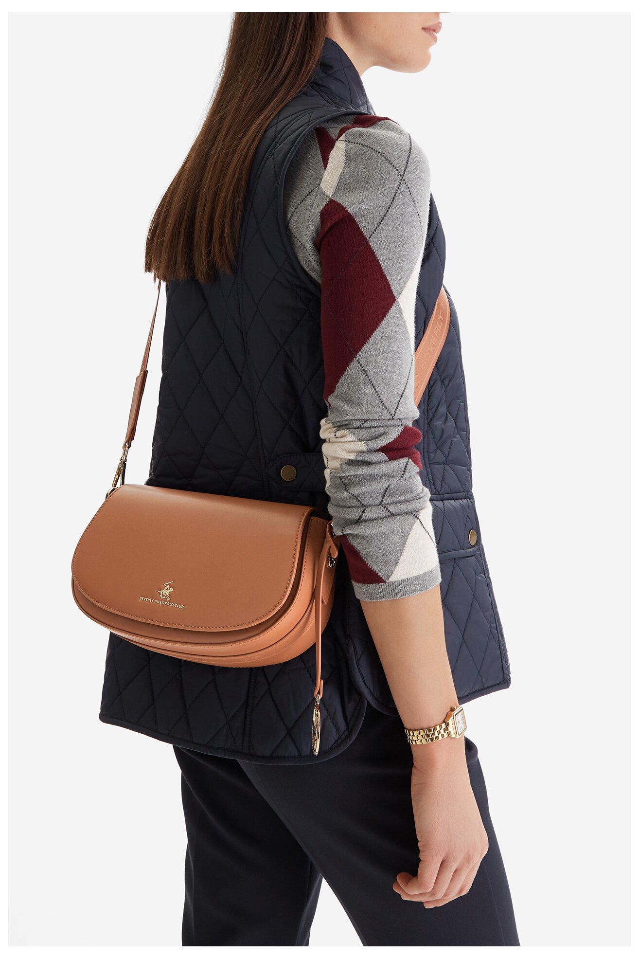 Дамска чанта Beverly Hills Polo Club CEO-BHPC-S-001-07 КАМЕЛ