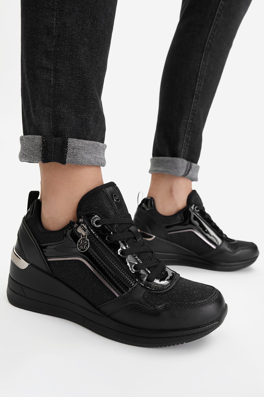 Сникърси NINE WEST ЧЕРЕН - 5906751408162