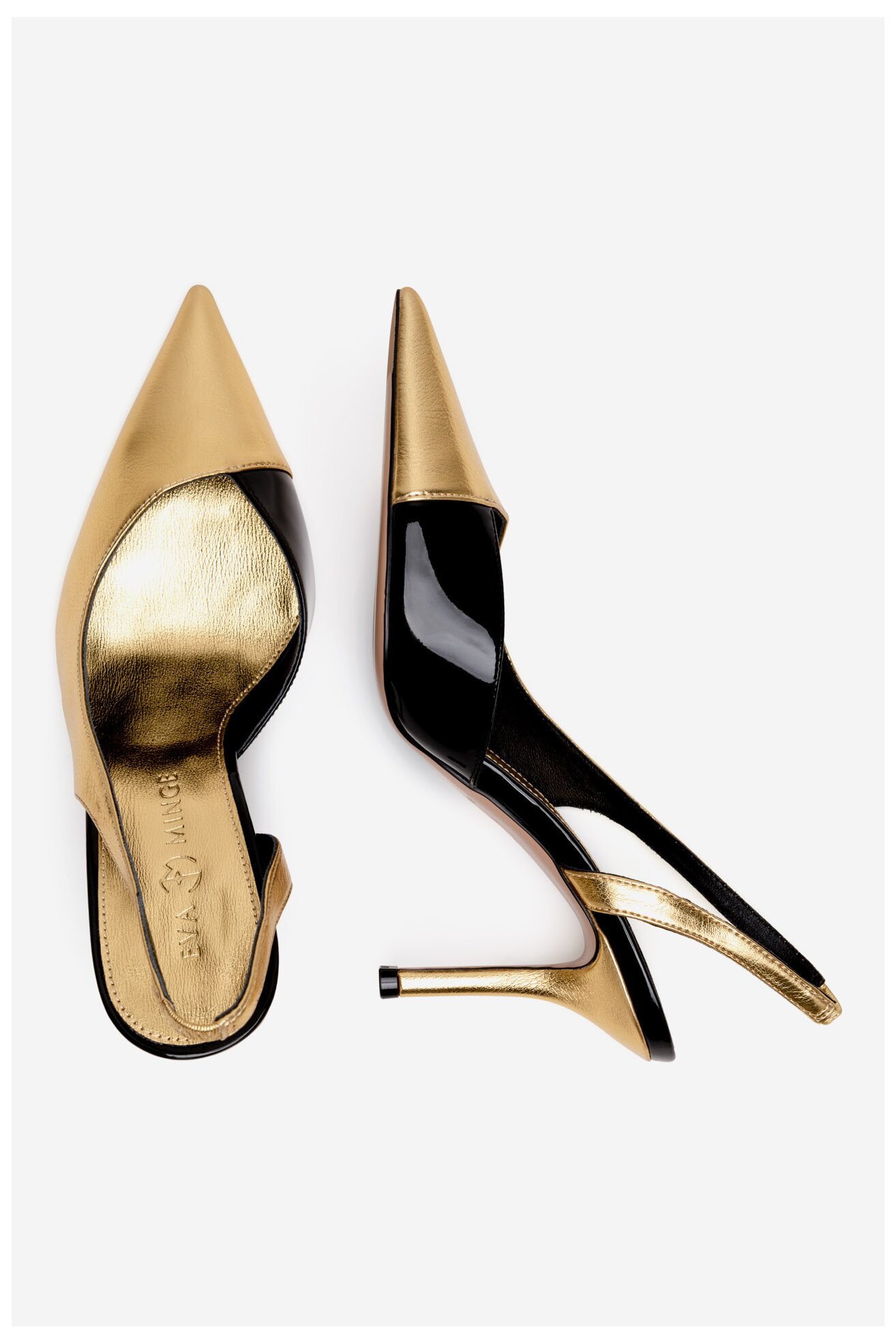 Елегантни обувки EVA MINGE ANGELICA-V1299-303-1 ЗЛАТИСТ