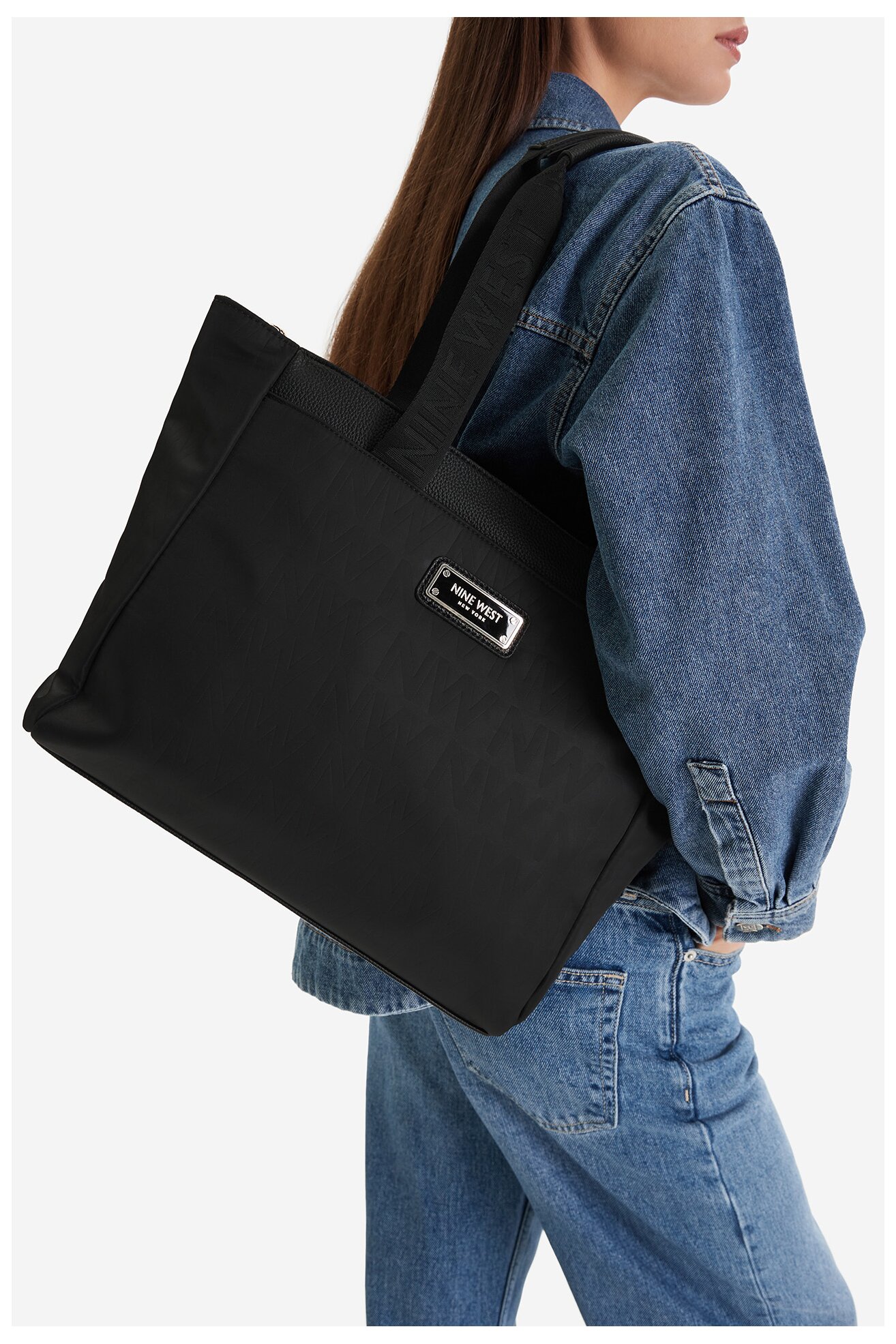 Дамска чанта NINE WEST CEO-BRIELLE-LA374-4705 ЧЕРЕН