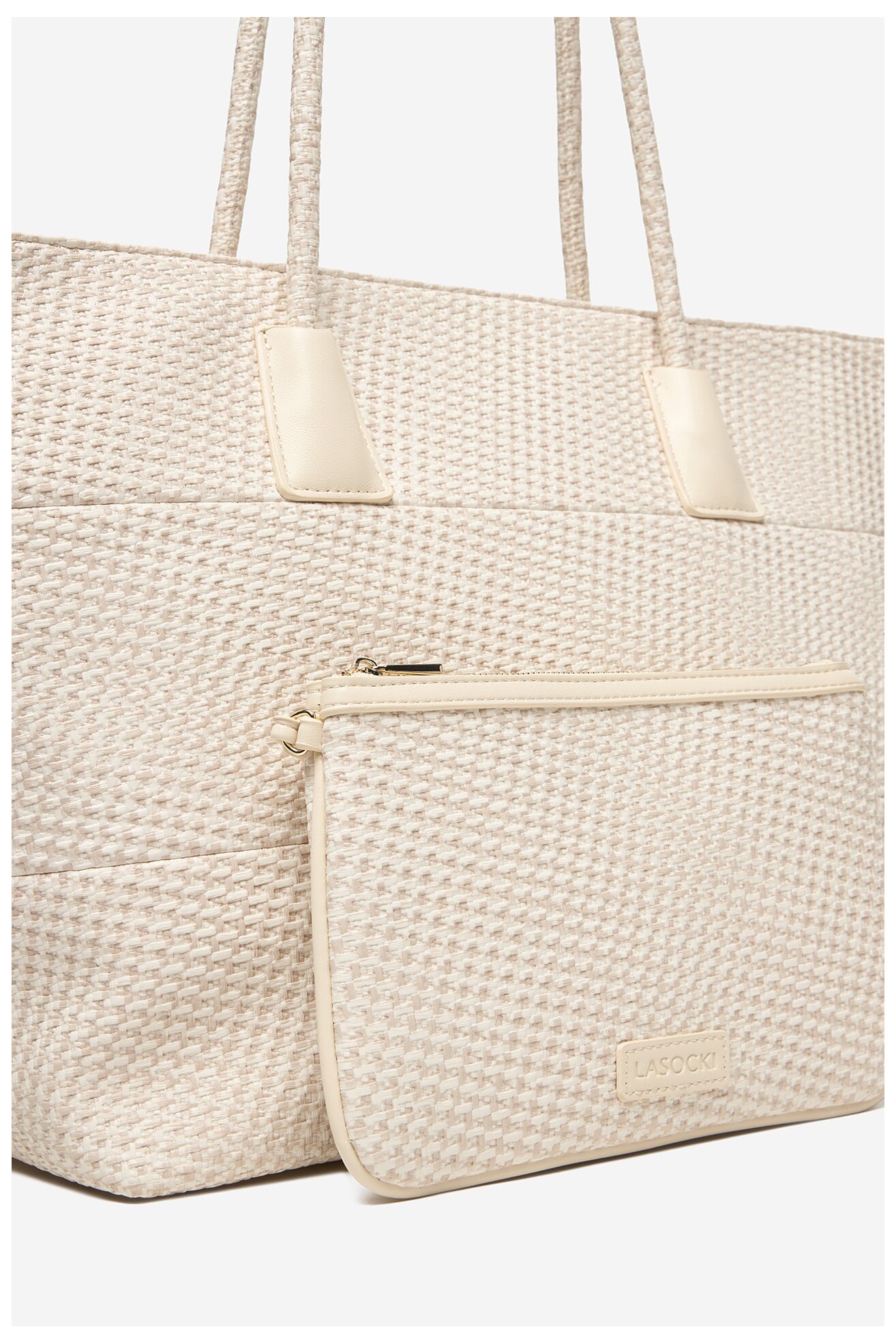 Дамска чанта Lasocki CEO-LSK-L-005-09 СЛОНОВА КОСТ