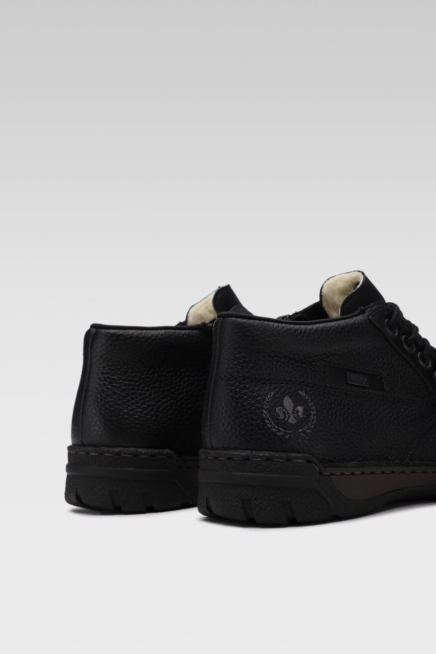 
                Rieker - Skórzane trzewiki czarne - 5903698973531