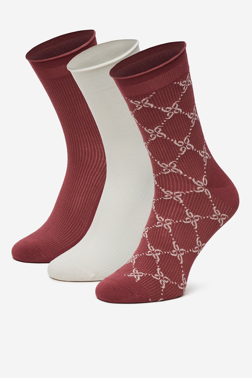 Шкарпетка NINE WEST БОРДОВИЙ - 5906751084328
