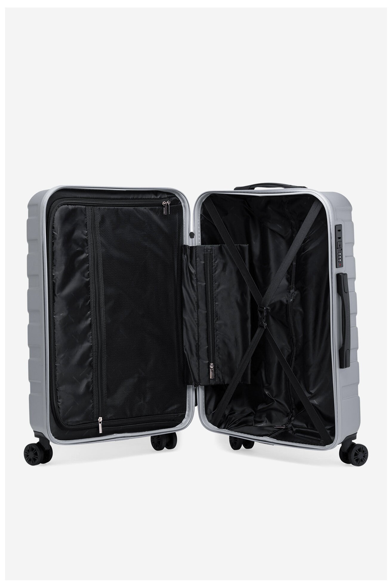 Walizka Gino Rossi CEO-GIN-M-003-05-SILVER2 Srebrny