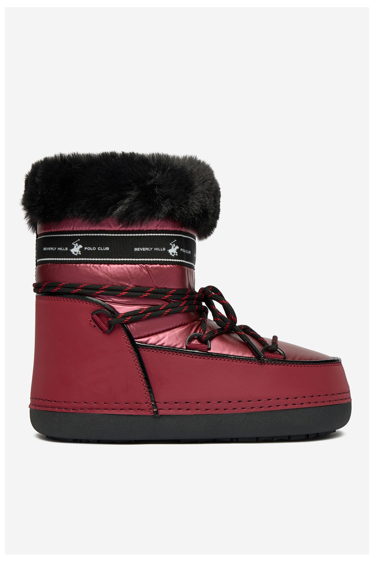 Botki Beverly Hills Polo Club GH-9094 Bordowy